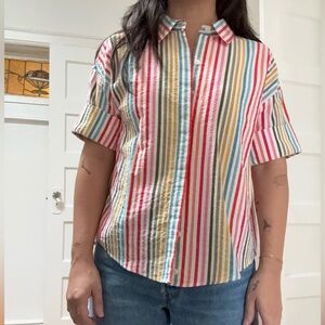 Bonobos Multicolor/ Rainbow Striped Shirt